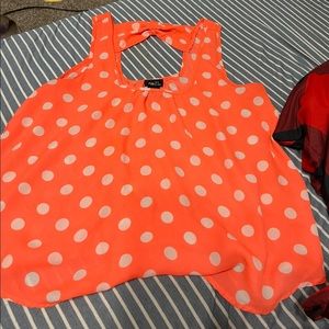 Neon peach tank top
